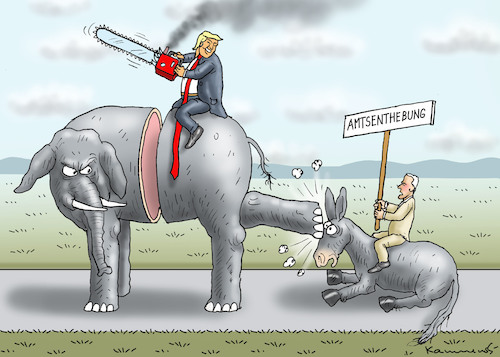 Cartoon: DEMOKRATENDÄMPFER (medium) by marian kamensky tagged us,wahlen,joe,biden,trump,corona,kapitol,putsch,bob,woodward,harris,pence,amtsenthebungsverfahren,us,wahlen,joe,biden,trump,corona,kapitol,putsch,bob,woodward,harris,pence,amtsenthebungsverfahren