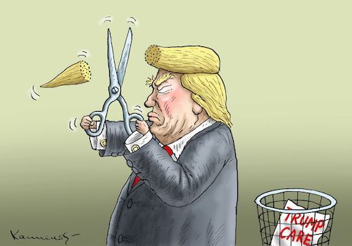 Cartoon: DEPRIMIERTER TRUMP (medium) by marian kamensky tagged obama,trump,präsidentenwahlen,usa,baba,vanga,republikaner,inauguration,trumpcare,demokraten,wikileaks,faschismus,obama,trump,präsidentenwahlen,usa,baba,vanga,republikaner,inauguration,trumpcare,demokraten,wikileaks,faschismus