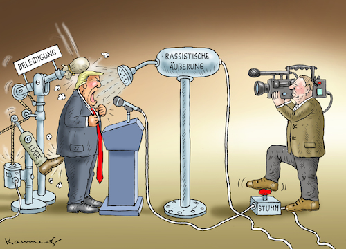 Cartoon: DAS NÄCHSTE TV-DUELL (medium) by marian kamensky tagged us,wahlen,joe,biden,trump,corona,bob,woodward,harris,pence,us,wahlen,joe,biden,trump,corona,bob,woodward,harris,pence