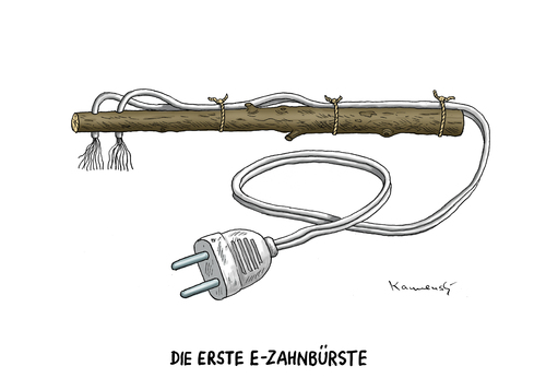 Die allererste E Zahnbürste