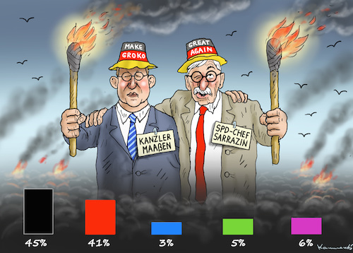 Cartoon: DIE RETTUNG NAHT ! (medium) by marian kamensky tagged groko,spd,parteitag,schulz,würselen,merkel,andrea,nahles,scholz,hessen,wahlen,akk,kühnert,bremen,rezo,habeck,söder,groko,spd,parteitag,schulz,würselen,merkel,andrea,nahles,scholz,hessen,wahlen,akk,kühnert,bremen,rezo,habeck,söder