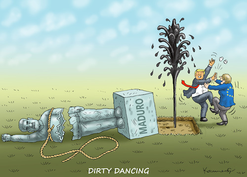 Cartoon: DIRTY DANCING (medium) by marian kamensky tagged venezuela,maduro,trump,putin,revolution,oil,industry,socialism,venezuela,maduro,trump,putin,revolution,oil,industry,socialism