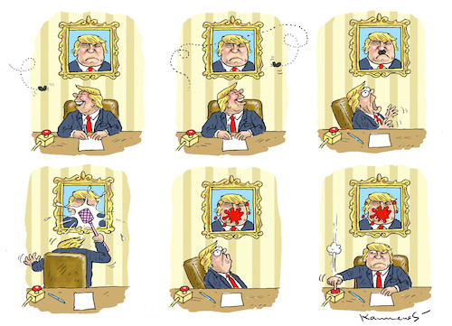 Cartoon: Ein Schmetterling macht Weltende (medium) by marian kamensky tagged obama,trump,präsidentenwahlen,usa,baba,vanga,republikaner,inauguration,demokraten,wikileaks,faschismus,obama,trump,präsidentenwahlen,usa,baba,vanga,republikaner,inauguration,demokraten,wikileaks,faschismus