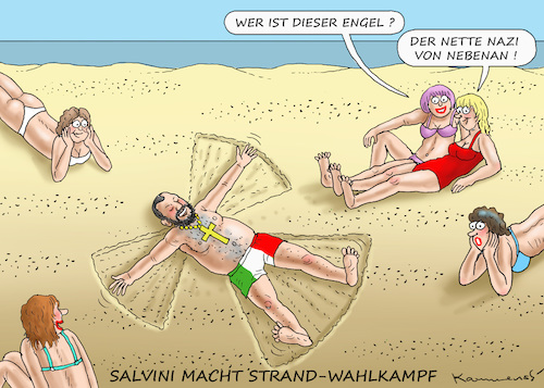 Cartoon: ENGEL BENITO SALVINI (medium) by marian kamensky tagged merkel,seehofer,unionskrise,csu,cdu,flüchtlinge,kontrollzentren,für,salvini,defizit,plastiktütenverbot,merkel,seehofer,unionskrise,csu,cdu,flüchtlinge,kontrollzentren,für,salvini,defizit,plastiktütenverbot