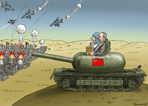 Cartoon: Erdogans grosses Panzerkino (medium) by marian kamensky tagged irak,isis,al,baghdadi,kaida,terrorismus,assad,erdogan,kobane,obama,usa,bundeswehr,irak,isis,al,baghdadi,kaida,terrorismus,assad,erdogan,kobane,obama,usa,bundeswehr