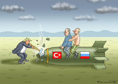 Cartoon: ERDOPUTINWAHN UND EIN VERRÜCKTER (medium) by marian kamensky tagged erdogan,besucht,deutschland,böhmermann,özil,deniz,yücel,erdogan,besucht,deutschland,böhmermann,özil,deniz,yücel