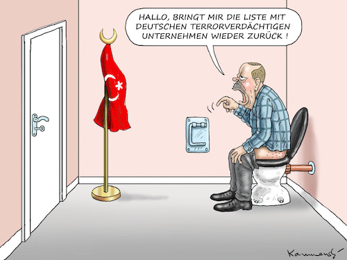 Cartoon: ERDOWAHN RUDERT ZURÜCK (medium) by marian kamensky tagged cumhuriyet,erdogan,pressefreiheit,terrorliste,g20,merkel,türkei,denit,yücel,cumhuriyet,erdogan,pressefreiheit,terrorliste,g20,merkel,türkei,denit,yücel