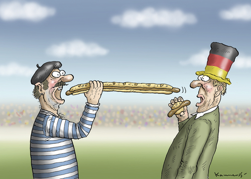 Cartoon: ES GEHT UM LA WURST (medium) by marian kamensky tagged em,in,frankreich,terrorgefahr,is,sicherheit,em,in,frankreich,terrorgefahr,is,sicherheit