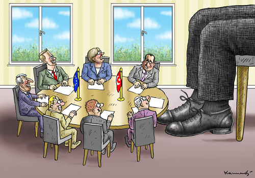 Cartoon: EU TÜRKEI GIPFEL (medium) by marian kamensky tagged flüchtlingspolitik,griechenland,eu,österreich,deutschland,türkei,gabrial,schäuble,türkeigipfel,erbarmumngswürdig,flüchtlingspolitik,griechenland,eu,österreich,deutschland,türkei,gabrial,schäuble,türkeigipfel,erbarmumngswürdig