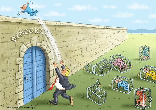 Cartoon: FASCHISTISCHE BESTIE TRUMP (medium) by marian kamensky tagged venezuela,maduro,trump,putin,revolution,oil,industry,socialism,venezuela,maduro,trump,putin,revolution,oil,industry,socialism