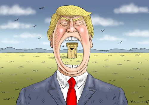 Cartoon: FEKAL GROSSMAUL TRUMP (medium) by marian kamensky tagged obama,trump,präsidentenwahlen,usa,baba,vanga,republikaner,inauguration,demokraten,wikileaks,faschismus,obama,trump,präsidentenwahlen,usa,baba,vanga,republikaner,inauguration,demokraten,wikileaks,faschismus