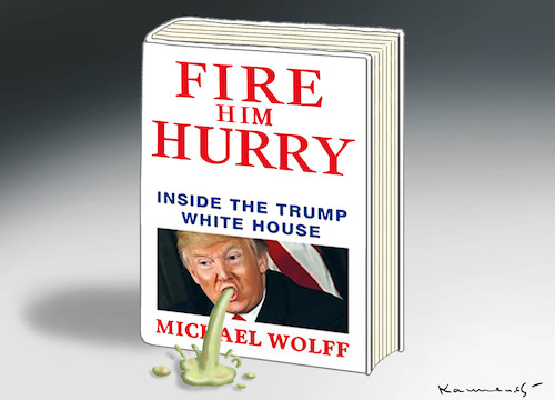 Cartoon: FIRE AND FURY (medium) by marian kamensky tagged obama,trump,präsidentenwahlen,usa,baba,vanga,republikaner,inauguration,demokraten,us,steuer,reform,weihnachten,fire,and,fury,steve,bannon,wikileaks,faschismus,obama,trump,präsidentenwahlen,usa,baba,vanga,republikaner,inauguration,demokraten,us,steuer,reform,weihnachten,fire,and,fury,steve,bannon,wikileaks,faschismus