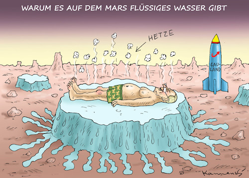 FLIESSENDES WASSER AUF DEM MARS