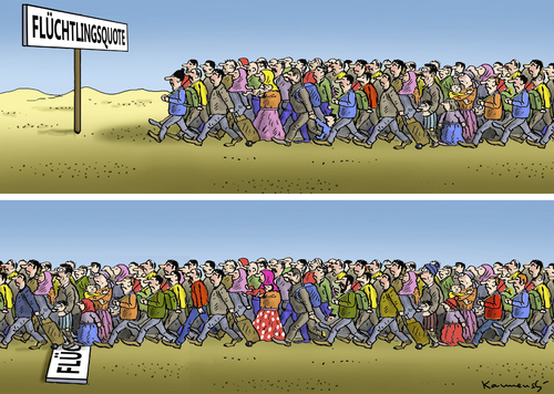 Cartoon: Flüchtlingsquote (medium) by marian kamensky tagged eu,flüchtlinge,asyl,politik,willkommenskultur,terrorismus,heidenau,horst,seehofer,bayern,eu,flüchtlinge,asyl,politik,willkommenskultur,terrorismus,heidenau,horst,seehofer,bayern