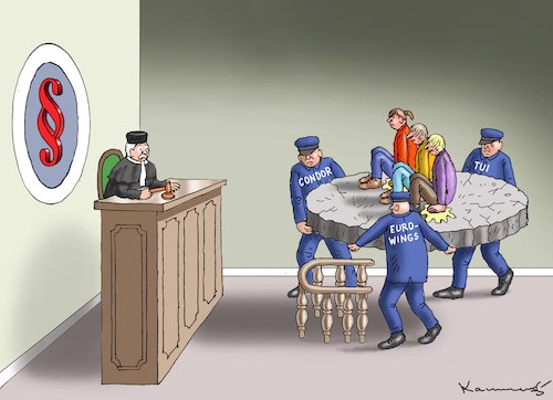 Cartoon: FLUGHAFENKLEBER VOR DEM GERICHT (medium) by marian kamensky tagged flughafenkleber,vor,dem,gericht,flughafenkleber,vor,dem,gericht