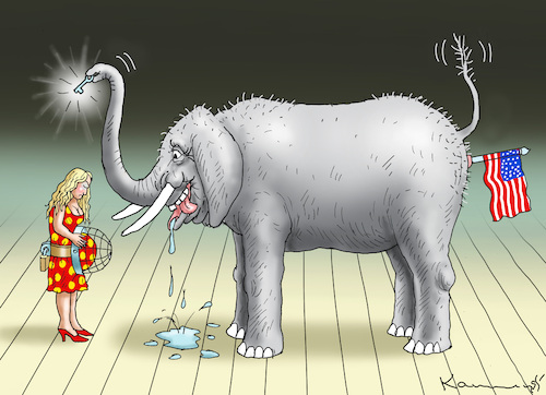 Cartoon: FRAUENBAUCH GEHÖRT REPUBLIKANER (medium) by marian kamensky tagged gop,usa,abtreibung,gop,usa,abtreibung