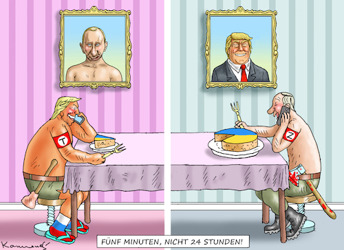 Cartoon: FÜNF MINUTEN (medium) by marian kamensky tagged trump,und,der,hurrikan,milton,us,wahlen,ukraine,putin,telefonat,trump,und,der,hurrikan,milton,us,wahlen,ukraine,putin,telefonat