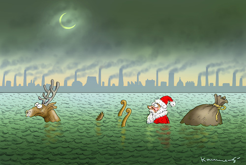 GLOBAL WARMING SANTA CLAUS