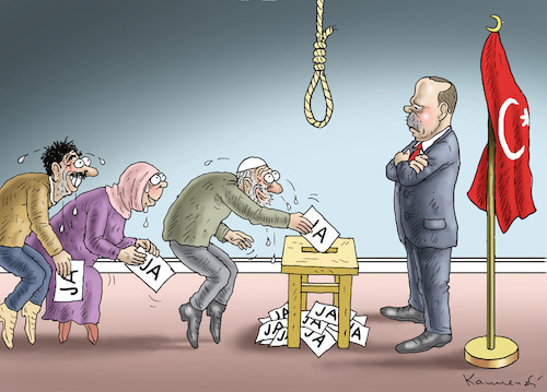 Cartoon: GOTT BESCHÜTZE DIE TÜRKEI ! (medium) by marian kamensky tagged cumhuriyet,erdogan,cavusoglu,referendum,pressefreiheit,türkei,denit,yücel,cumhuriyet,erdogan,cavusoglu,referendum,pressefreiheit,türkei,denit,yücel