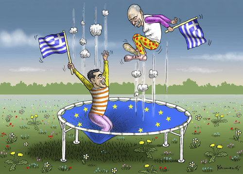 Cartoon: GRIECHISCHER FRÜHLING (medium) by marian kamensky tagged alexis,tsipras,griechenland,rettungsschirm,eu,griechowestern,alexis,tsipras,griechenland,rettungsschirm,eu,griechowestern