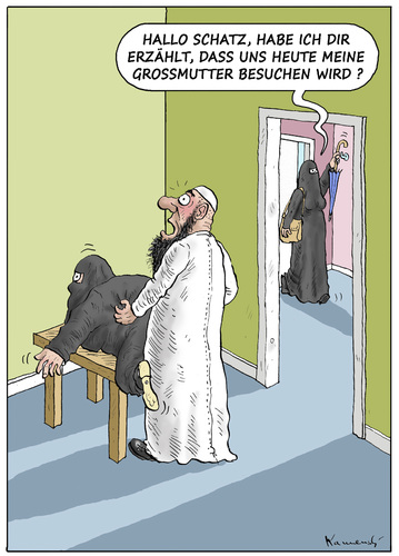 Grossmutter By marian kamensky, Religion Cartoon