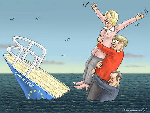 Cartoon: HAPPY BOSSIN USCHI (medium) by marian kamensky tagged beraterüberaffäre,ursula,von,der,leyen,wehrmacht,beraterüberaffäre,ursula,von,der,leyen,wehrmacht