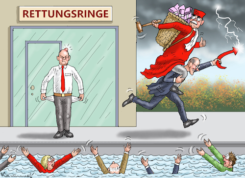 Cartoon: HAPPY MERZ (medium) by marian kamensky tagged überschwemmungen,scholz,merz,verfassungsgericht,überschwemmungen,scholz,merz,verfassungsgericht