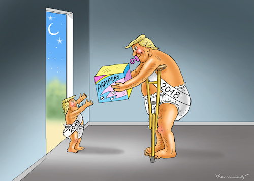 Cartoon: HAPPY PAMPERS ORANGE NEW YEAR 19 (medium) by marian kamensky tagged obama,trump,präsidentenwahlen,usa,baba,vanga,republikaner,inauguration,demokraten,wikileaks,faschismus,jamal,khashoggi,obama,trump,präsidentenwahlen,usa,baba,vanga,republikaner,inauguration,demokraten,wikileaks,faschismus,jamal,khashoggi