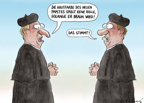 Hautfarbe des Papstes