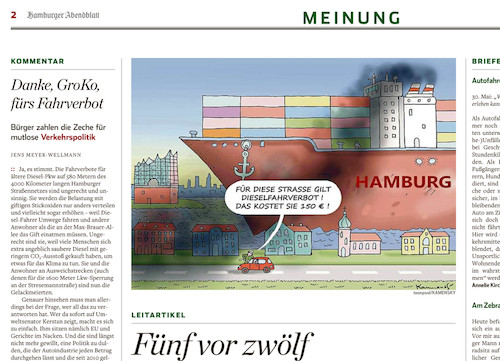 HEUTE IM HAMBURGER ABENDBLATT