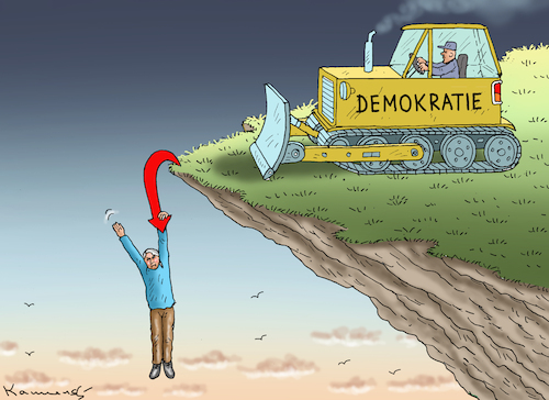 Cartoon: HILFSBEREITE DEMOKRATIE (medium) by marian kamensky tagged afd,verbotsverfahren,scholz,remigration,merz,cdu,höcke,afd,verbotsverfahren,scholz,remigration,merz,cdu,höcke