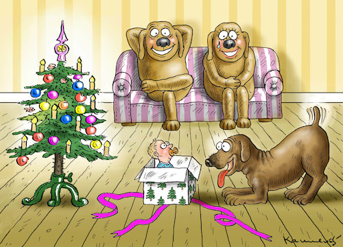 Cartoon: HUNDEWEIHNACHTSGESCHENK (medium) by marian kamensky tagged weihnachtsmarkt,terrorgefahr,is,advetszeit,weihnachtsmarkt,terrorgefahr,is,advetszeit