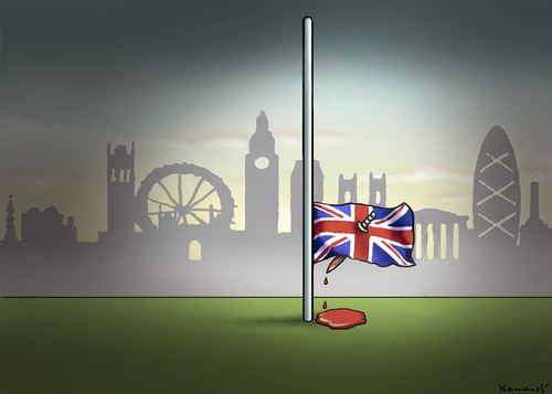 Cartoon: Islamistenanschlag in London (medium) by marian kamensky tagged islamistenterror,london,soldatenmord,islamistenterror,london,soldatenmord