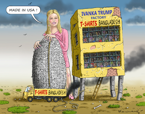 Cartoon: IVANKA TRUMP MADE IN USA (medium) by marian kamensky tagged obama,trump,präsidentenwahlen,usa,baba,vanga,republikaner,inauguration,ivanka,made,in,demokraten,wikileaks,faschismus,obama,trump,präsidentenwahlen,usa,baba,vanga,republikaner,inauguration,ivanka,made,in,demokraten,wikileaks,faschismus