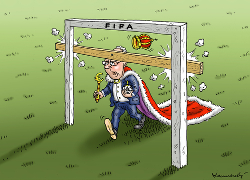 Cartoon: Kaisers FIFA Sperre (medium) by marian kamensky tagged fifa,wm,brasilien,katar,korruption,fussball,sepp,blatter,franz,beckenbauer,fc,bayern,papst,franziskus,fifa,wm,brasilien,katar,korruption,fussball,sepp,blatter,franz,beckenbauer,fc,bayern,papst,franziskus