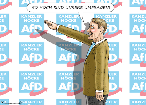 Cartoon: KANZLER HÖCKE (medium) by marian kamensky tagged kanzler,höcke,afd,spd,kanzler,höcke,afd,spd