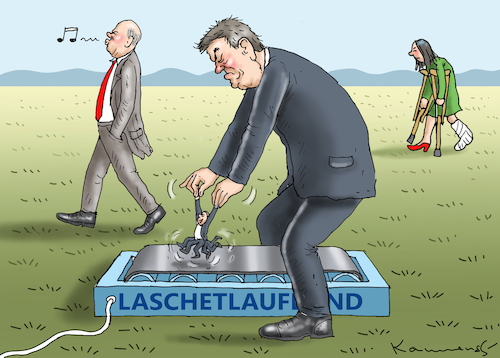 Cartoon: KANZLERAMTRENNEN (medium) by marian kamensky tagged laschet,versus,söder,merkel,plagiat,wahlen,baerbock,laschet,versus,söder,merkel,plagiat,wahlen,baerbock