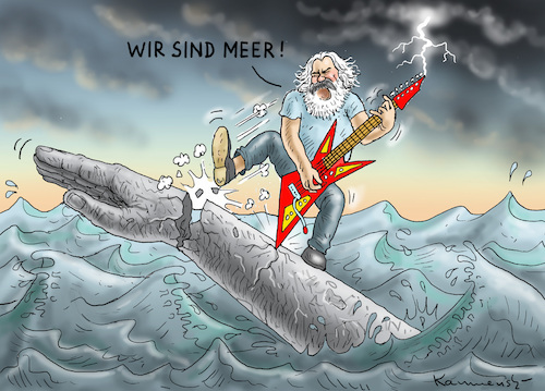 Cartoon: KARL MARX ROCKT CHEMNITZ (medium) by marian kamensky tagged chemnitz,lynchjustiz,rchtsradikale,proteste,sachsen,wir,sind,mehr,karl,marx,chemnitz,lynchjustiz,rchtsradikale,proteste,sachsen,wir,sind,mehr,karl,marx