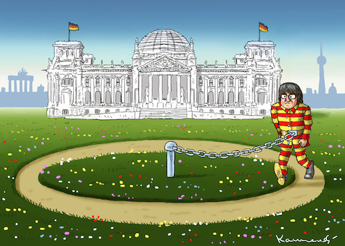 Cartoon: KATALANISCHER FRÜHLING IN BERLIN (medium) by marian kamensky tagged rajoy,und,carles,puigdemont,katalonien,referendum,abspaltung,rajoy,und,carles,puigdemont,katalonien,referendum,abspaltung