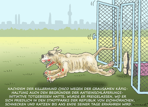 KILLERHUND CHICO KOMMT FREI !