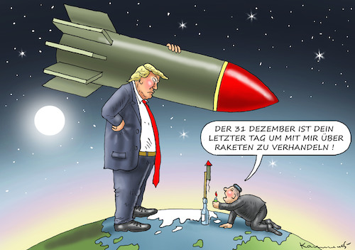 Cartoon: KIM JONG UN MACHT DRUCK (medium) by marian kamensky tagged obama,trump,präsidentenwahlen,usa,baba,vanga,republikaner,inauguration,demokraten,kim,jong,un,wikileaks,faschismus,singarur,nato,summit,ruhani,iran,atomabkommen,pompeo,merkel,obama,trump,präsidentenwahlen,usa,baba,vanga,republikaner,inauguration,demokraten,kim,jong,un,wikileaks,faschismus,singarur,nato,summit,ruhani,iran,atomabkommen,pompeo,merkel