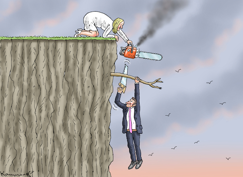 Cartoon: LE PEN HILFT MACRON (medium) by marian kamensky tagged le,pen,hilft,macron,le,pen,hilft,macron