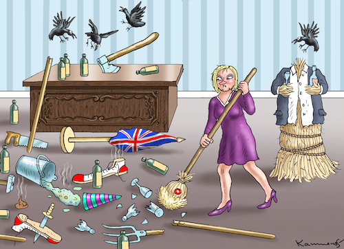 Liz Truss By Marian Kamensky Politics Cartoon Toonpool 