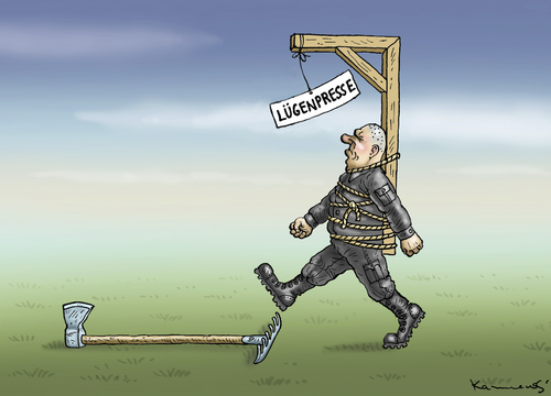 Cartoon: LÜGENPRESSE (medium) by marian kamensky tagged lügenpresse,unwort,des,jahres,goebbels,geert,wilders,pegida,dresden,lügenpresse,unwort,des,jahres,goebbels,geert,wilders,pegida,dresden