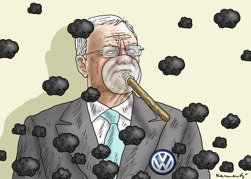 Cartoon: MARTIN WINTERKORN (medium) by marian kamensky tagged piech,und,winterkorn,vw,vorstand,clean,diesel,abgasmanipulation,piech,und,winterkorn,vw,vorstand,clean,diesel,abgasmanipulation