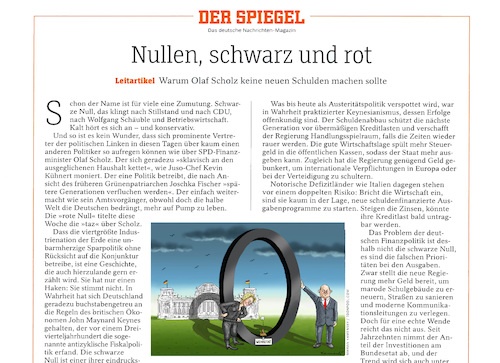 MEIN CARTOON HEUTE IM SPIEGEL