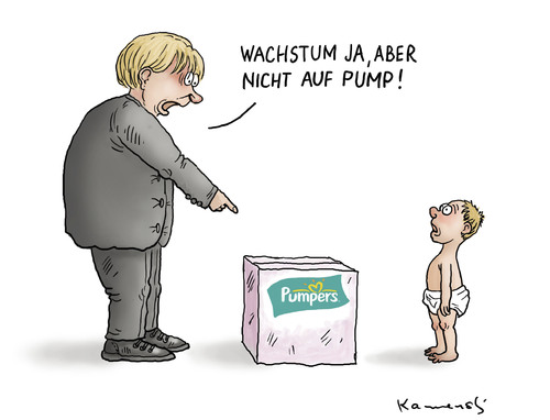 Merkel auf Pumptrip