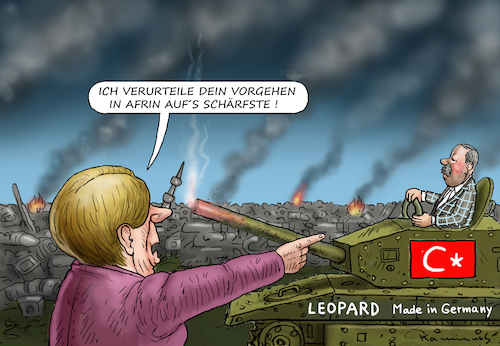 Cartoon: MERKEL IST WÜTEND (medium) by marian kamensky tagged merkel,ist,wütend,erdogan,afrin,kurden,syrien,merkel,ist,wütend,erdogan,afrin,kurden,syrien