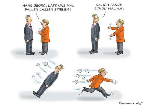 MERKEL LÄSST MASSEN FALLEN