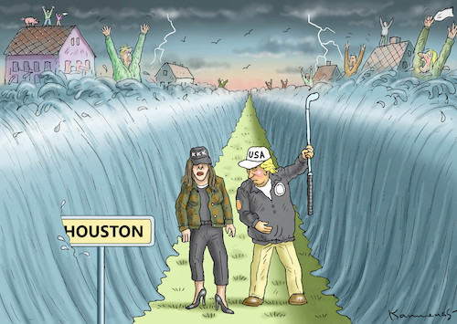 Cartoon: MOSES TRUMP IN HOUSTON (medium) by marian kamensky tagged obama,trump,präsidentenwahlen,usa,baba,vanga,republikaner,inauguration,demokraten,charlottesville,moses,in,houston,wikileaks,faschismus,obama,trump,präsidentenwahlen,usa,baba,vanga,republikaner,inauguration,demokraten,charlottesville,moses,in,houston,wikileaks,faschismus